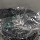 (No Filler Bean Bag Chair Cover Without Filler, Big Round Soft Fluffy PV Velvet Washable Bean Bag Lazy Sofa Bed Cover for Adults, Living Room Bedroom Furniture Outside,6ft Black