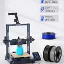 ELEGOO PLA Filament 1.75mm Black 2KG, 3D Printer Filament Dimensional Accuracy +/- 0.02mm, 2pcs 1kg Spool(2.2lbs) Fit Most FDM 3D Printers