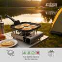 Nonstick Square Griddle Pan for Pancakes Eggs Bacon, 10 inch Family Breakfast Griddle. Aluminum Flat Top Griddle Pan for Gas Electric Stove, Even Heat Distribution Warp-Proof Easy Clean