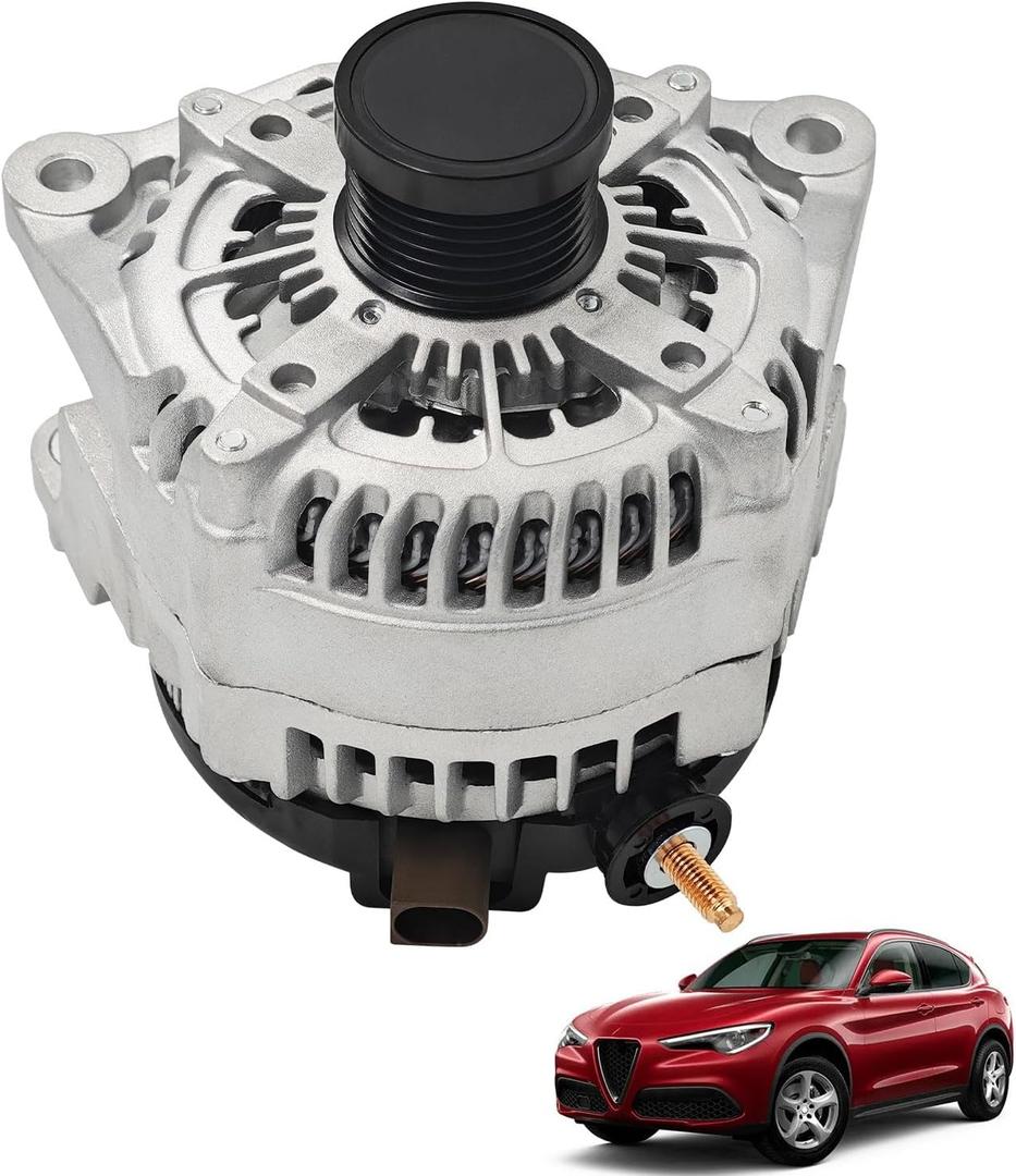 50537696 570050552 Alternator 180A 14V Compatible With Alfa Romeo Stelvio 2.0L 2018-2020 for Giulia 2017-2020