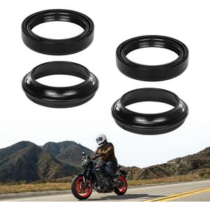56-129 Fork Oil Seal & Dust Seal Kit All Balls Racing Compatible With Honda 1998-2023, Kawasaki 1979-2023,Yamaha Suzuki Husaberg Triumph, OEM Replace# 92049-0001,36Y-23144-00-00