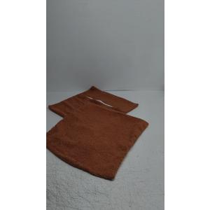 Foindtower Pack of 2 Textured Boucle Throw Pillow Covers Accent Solid Pillow Cases Cozy Soft Decorative Couch Cushion Case for Chair Sofa Bedroom Living Room Home Decor 20x20 Inch Red Taupe (Coconut Shell)