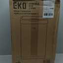 EKO Mirage-T 50 Liter / 13.2 Gallon Touchless Rectangular Motion Sensor Trash Can, Brushed Stainless Steel Finish