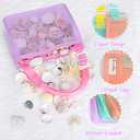 Tagitary Beach Toy Mesh Beach Bag Kids Shell Collecting Bag Beach Sand Toy Shells Beach Toys Swimming Accessories for Boys and Girls(Only Bags,A Set of 3)