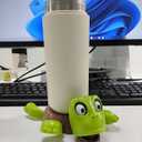 Turtle Cup Holder Funny, 3D Printed Turtle Coaster with Additional Table Coasters for Drinks, Funny Coasters Gift for Women, Green