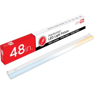 UltraPro 48 inch Hardwired Under Cabinet Lights, 3 Color Settings - 2700K/4000K/5000K - Warm White, Cool White, and Daylight, Under Cabinet Lighting, Dimmable Under Counter Lights for Kitchen, 45370