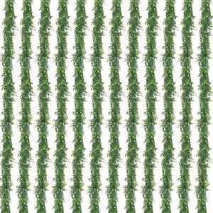 Artflower 12 Pack Artificial Eucalyptus Garland, 5.9Ft/pcs Faux Eucalyptus Vines Greenery Garland Fake Eucalyptus Plant Wedding Backdrop Arch Wall Table Party Festival Decor, Grey Green