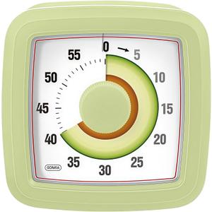 Kids Visual Timer for Kitchen, Classroom, Cooking, Learning, Bedroom, Office, 60-Minute Countdown Pomodoro Timer for Kids with Autism ADHD (Avocado Style)