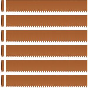 Steel Landscape Edging 6-Pack 40" L x 6" H Strips Steel Garden Bed Metal Borders Hammer-in 40 Gauge Edging Border with 6 Clips Bendable Metal Edge for Garden Yard Park Lawn(Brown, 20Ft)
