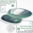 AKIT Ergonomic Mouse Pad with Wrist Rest& Keyboard Wrist Rest, Wrist Rest for Computer Keyboard, Pain Relief, Non-Slip Gel Base, Mousepad Wrist Support for Gaming, Office, Waterdrop Shaped Green