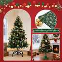 Artificial Christmas Tree Collar Christmas Tree Skirt Collar Hides Fake Pole, Christmas Decorations, Christmas Tree Base Cover Zipper Design for Xmas Trees Artificial Trees, Embossed Patterns