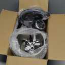 GANIZA Food Processors, Electric Food Chopper with Meat Grinder & Vegetable Chopper - 2 Bowls (8 Cup+8 Cup) with Powerful 450W Copper Motor - Includes 2 Sets of Bi-Level Blades for Fruits/Meat/Nuts (Black)