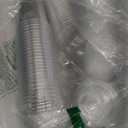 Baderke 50 Pcs Plastic Cups with Sip Lids Round Bottom Disposable Plastic Coffee Cups with Lids Clear Strawless Crystal Mugs for Iced Coffee Smoothie Cold Beverage Party Catering Supplies (20 oz)