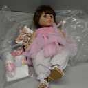 SCOM Lifelike Reborn Dolls Girl -20 Inch Realistic Baby Doll Newborn Baby DollsLifelike Baby Doll Silicone Toddler Clothes Gift Set for Age 3+