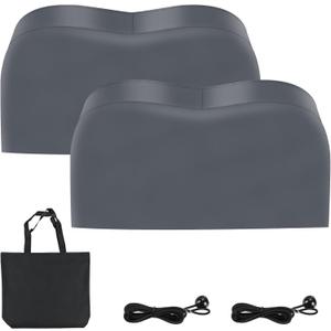 RV Tire Covers, Trailer Tire Covers,Waterproof UV Resistant Trailer Wheel Covers for Camper, SUV, Trucks, Universal All-Round Protective Covers fit Tire Diameters 27''-30'',2 Pack(Gray)