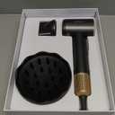 SHRATE Professional High Speed Ionic Hair Dryer | Ultra-Fast Drying | 500 Million Negative Ions | Low Noise | 160000 RPM | Compact Blow Dryer with Magnetic Diffuser for Faster Drying All Hair Types (Black)