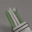 MoonyMars Dog Toothbrush Kit 4 Pack, Ultra Soft Dog Tooth Brush for Medium to Large Dogs & Cats, Pet Tooth Brushing Kit for Easy Dental Cleaning, Soft Bristles, 2 Green Wave Head & 2 White Flat Head