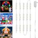 LED Module, Inflatable Toy Replacement Lights, White 20 Pack, 9.8ft, 2835 SMD, LED IP65 Waterproof Christmas Inflatable Lights for Letter Signs, with Adhesive Tape on The Back (Power Supply Included)