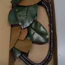 2 Pcs Magnolia Artificial Leaves Branches 32 Inch 3D Real Touch Pick with Fruit Faux Magnolia Stems Fake Twigs for Indoor Outdoor Vase Home Wedding Floral Arrangement Decoration