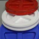 Gamma2 Gamma Seal Lid 3pk Combo for Utility Buckets - Fits 3.5, 5, 6 & 7 gallon buckets, Red, White & Blue, Made in USA