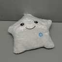 KAHEAUM LED Night Light Up Star Pillow for Kids Pillows Stuffed Animals for Girls Boys Children Teens Adults Plushie Birthday Christmas Holiday Valentines Doll Gifts,Glow in The Dark Toys Plush White