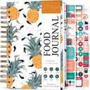 PLANBERRY Food Journal Premium  Nutrition Planner  Diet & Calorie Tracker  Meal & Exercise Diary  Weight Loss Journal (Pineapple) (6.3 x 8.5)