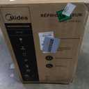 Midea WHD-113FSS1 Double Door Mini Fridge with Freezer for Bedroom Office or Dorm with Adjustable Remove Glass Shelves Compact Refrigerator, 3.1 cu ft, Stainless Steel
