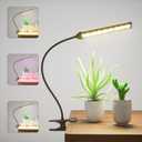 GooingTop Grow Light LED Gooseneck Lamp,5000K 50W Full Spectrum Plant Lamp Clip-on Desktop for Indoor Plants Growing,Upgraded Timer 4 8 12 18Hrs,Brightness and Color Mode Changeable