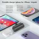 2 Pack 5500mAh Portable Charger for iPhone, Upgrade Ultra-Compact 20W PD Fast Charging Cute Travel Portable Phone Charger, Mini Power Bank for iPhone 14/14Pro/13/12/11/X/8/7/6 Series