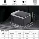 Alpicool C9PT Portable Car Freezer Cooler, 12 Volt Car Refrigerator, 10 Quart Fast Cooling, with 12/24V DC and 100-240V AC for Outdoor, Camping, RV, Truck (Black&Grey), 10qt
