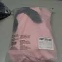 GORGLITTER Women's Off The Shoulder Sweater Cat Print Graphic Long Sleeve Fall Trendy 2025 Pullover Top Pink Large