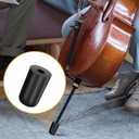 Nuanchu 4-piece Cello Endpin Anchor Set - Non-slip Mat, Strap Stopper, Rubber Floor Protectors for Enhanced Stability During Practice and Performances(Black,Plastic,)