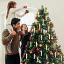 Retisee 40 Pcs Christmas LED Window Candles with Remote Control and Tree Clips Light Flickering Battery Operated Candlesticks Flameless Candles for Christmas Indoor Outdoor(White)