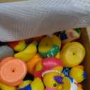 JOYIN 30 Pcs Rubber Ducks, Random Assortment Ducks Bulk with Mesh Carry Bag, Mini Rubber Duckies for Baby Bath Toys, Kids Toddler Summer Pool Toys Birthday Gifts Party Favors