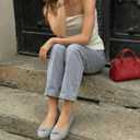 Epic Step Ballet Flats for Women Comfortable Flat Shoes for Women Dressy Casual Round Toe Flats (9.5, Grey)