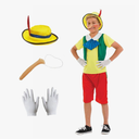 fun shack Puppet Costume for Kids, Fairytale Costumes for Boys, Puppet Costume for Girls Boys, Long Nose Costume M