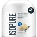 Isopure Zero Carb 100% Pure Whey Isolate Protein Powder, Lactose Free, Gluten Free, With Vitamins, Creamy Vanilla, 25g Protein Per Serving, 4.5 Lbs, 66 Servings (Packaging May Vary) (EXP 07/08/27)