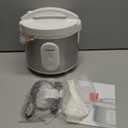 TOSHIBA Rice Cooker & Steamer Simple 5.5 Cup(Uncooked) with Steaming Basket, Removable Non-Stick Inner Pot & Inner Lid, for Soups, Stews, Grains&Oatmeal, One Touch&Keep Warm Function, Silvery White