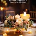 Remote Candles, 24 Pack Flameless Tea Lights Candle Battery Operated, 400+Hours LED Tea Lights with Remote, Timer Battery Votive Candle for Holidays Wedding Home (Warm White, Ivory Shell)