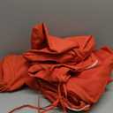 Chaise Lounge Cushions Outdoor Set of 2 Lounge Chair Cushion 72" L x 21" W with Headrest Straps 3'' Thick Waterproof Patio Chaise Cushions Pool Lounger Chair Cushion(Orange)