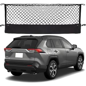 Envelope Style Cargo Net Compatible with Toyota RAV4 New 2025 2024 2023 2022 2021 2020 2019 2018 2017-2013 Trunk Car Rear Tailgate Netting Upgraded
