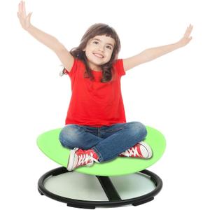 Autism Kids Swivel Chair,Spinning Chair for Autistic Kids & ADHD Children,Children Training Body Coordination Autism Sensory Products for Ages 3 Years and UP((Green)