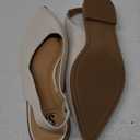 SMNY Kenzie Slingback Flat for Women - Comfortable and Stylish Flats-Sandal with Adjustable Strap and Cushioned Insole Size 8