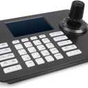 PTZ Controller Camera Controller POE Network 4D Joystick Decoding Keyboard Indoor with 5 Inch LCD Screen, 480p