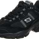 Skechers Sport Men's Vigor 2.0 Trait Memory Foam Sneaker, Black, 12 M US