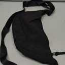 YIKOEE Crescent Bag for Women Men Small Sling Crossbody Bag with Half Moon Shape (Black)