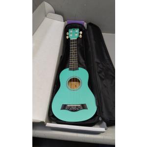 Soprano Ukulele Beginner Pack, 21 Inch Basswood kids Ukuleles Starter Kit with Gig Bag Digital Tuner Spare Strings and Picks. (green) (21 inch, green)