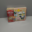 Melissa & Doug Farm Animals Sound Puzzle - Wooden Peg Puzzle with Sound Effects (8 pcs) Pack of 2