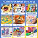 Amamao 72 Colors Acrylic Paint Markers, Soft Brush Tip Pens and Markers, Acrylic Paint Pens for Wood, Stone, Canvas, Glass, Fabric, Egg, Rock Painting and DIY Crafts Art Supplies