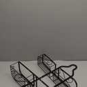 Kadolina Shower Caddy Hanging for Handheld Showerheads, Rustproof Stainless Steel Shower Organizer, LargeCapacity Bathroom Organizer Rack with Soap Dish and Hooks for Razor/Sponge, Black